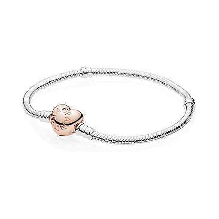 Simple Style Heart Shape Crown White Copper Bracelets