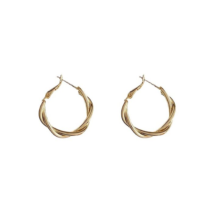 1 Pair Simple Style Geometric Plating Copper Earrings