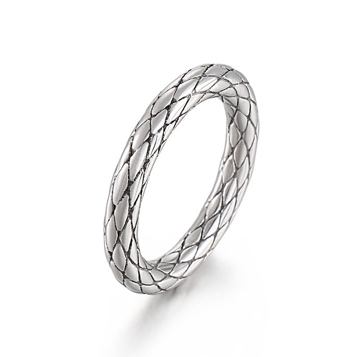 New Design Fashion Popular Ring Stainless Steel Lattice Ring