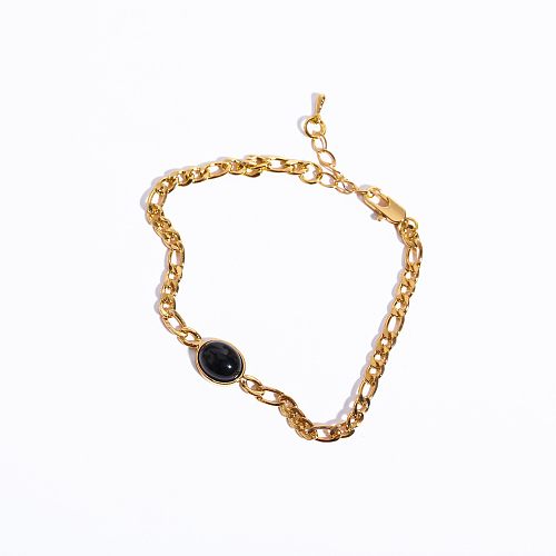 Simple Style Classic Style Round Copper Plating 18K Gold Plated Pendant Necklace