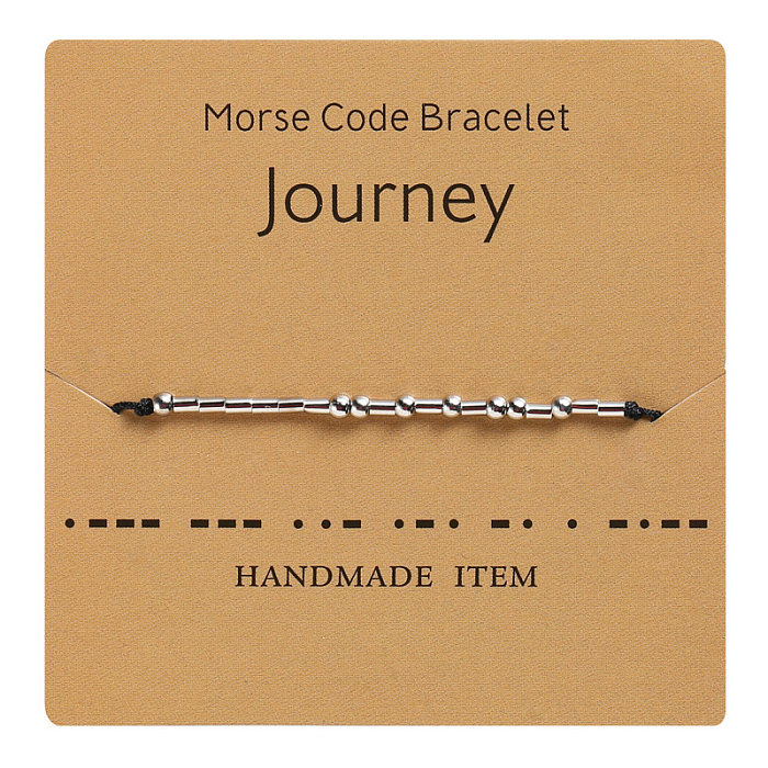 Simple Style Letter Copper Knitting Bracelets 1 Piece