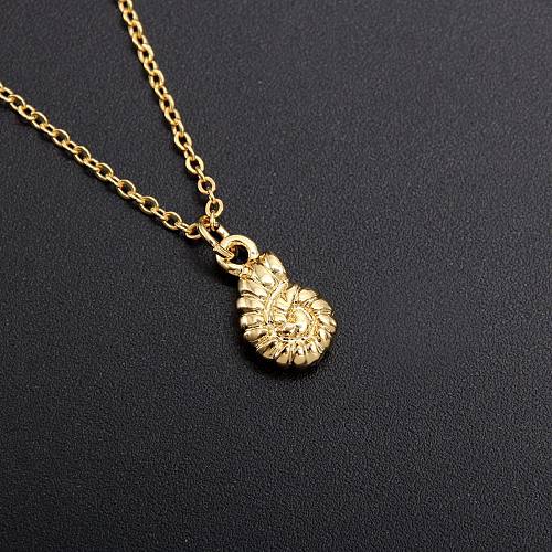 Simple Style Palm Copper Rhinestones Pendant Necklace In Bulk
