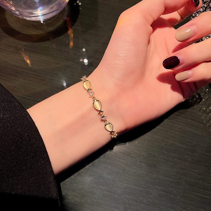 Opal Kleines Fischarmband Ins Nischendesign Verstellbares Armband Weibliches Temperament Student Freundin Net Red Hand Schmuck