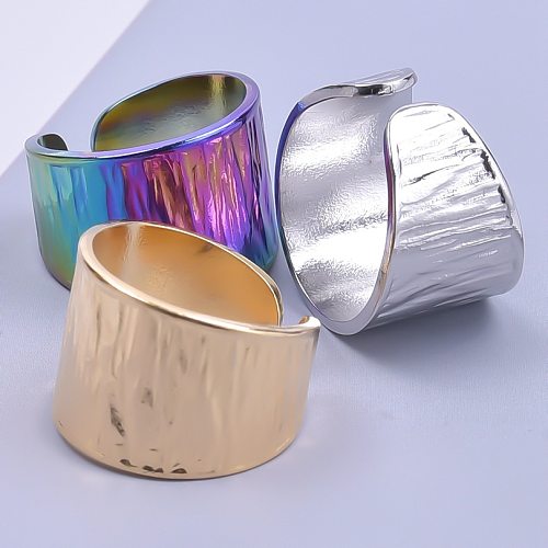Comute anéis de polimento de aço inoxidável de cor sólida