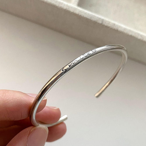 Simple Style Geometric Copper Plating Bracelets Bangle