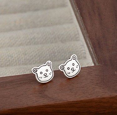 Casual Cute Cartoon Character Cat Copper Plating Rings Earrings Necklace