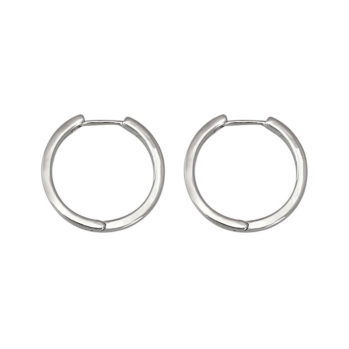 Fashion Circle Copper Plating Earrings 1 Pair