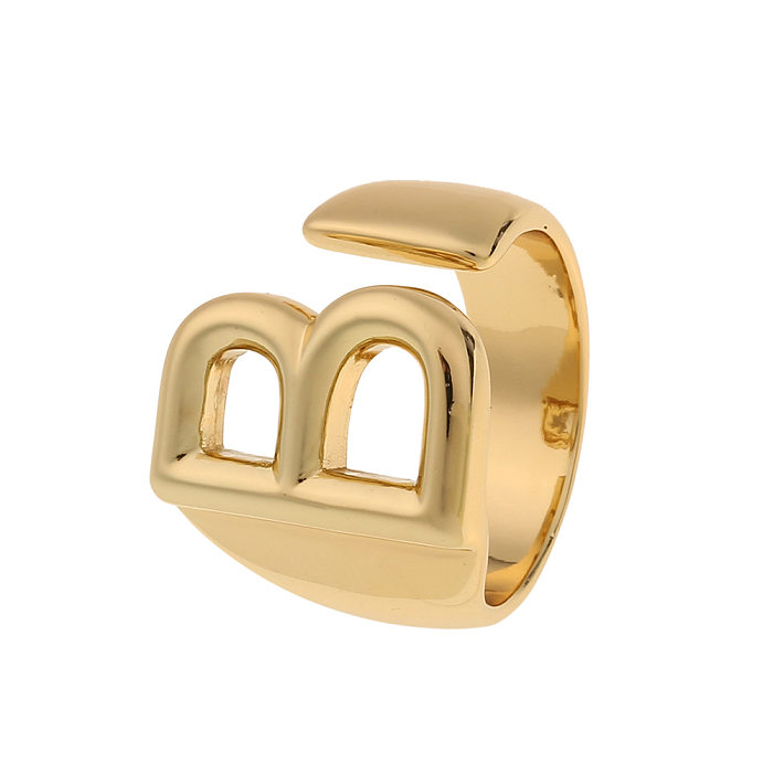 Fashion New Style Copper 26 English Letter Ring