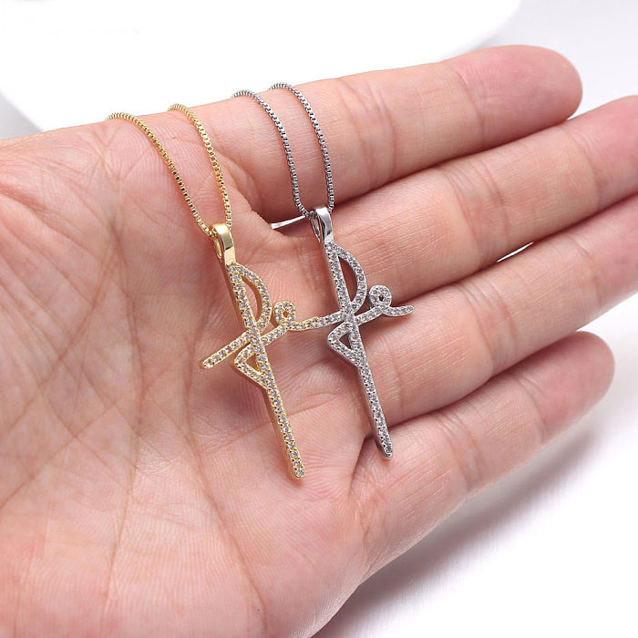 Copper Fashion Cross Necklace  (Alloy Plating)  Fine Jewelry NHBP0384-Alloy-plating