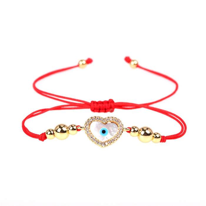 Hot Sale Red Rope Bracelet Fatima Woven Bracelet Cross Border Jewelry Devil Eye Bracelet Wholesale