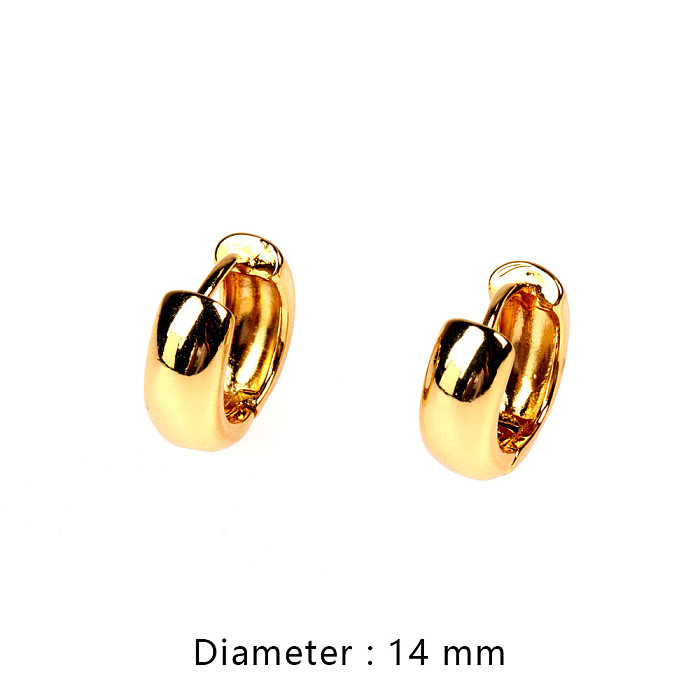 Wholesale Fashion Glossy Round Earrings