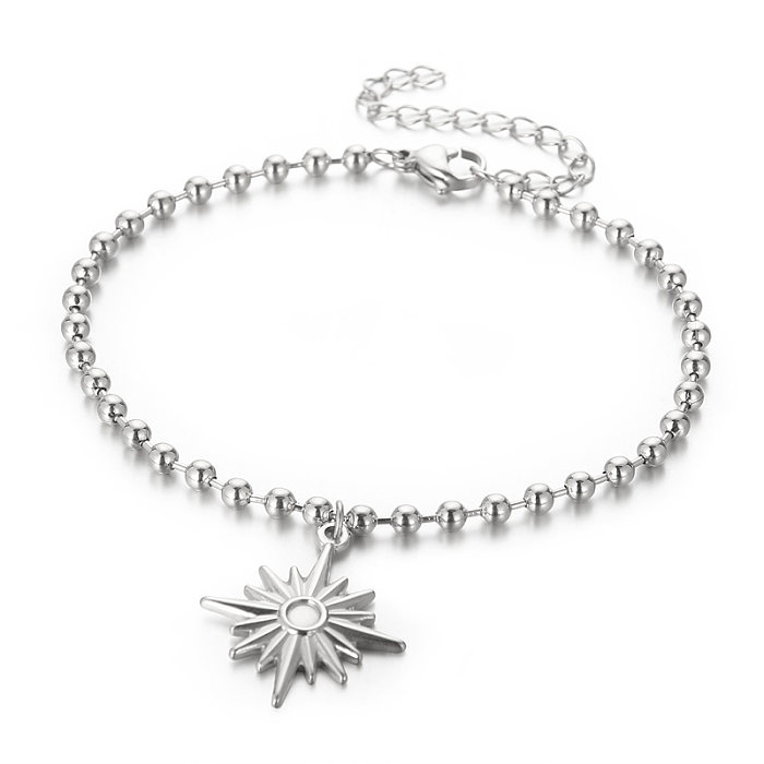 Casual Simple Style Star Stainless Steel Plating 18K Gold Plated Bracelets Necklace