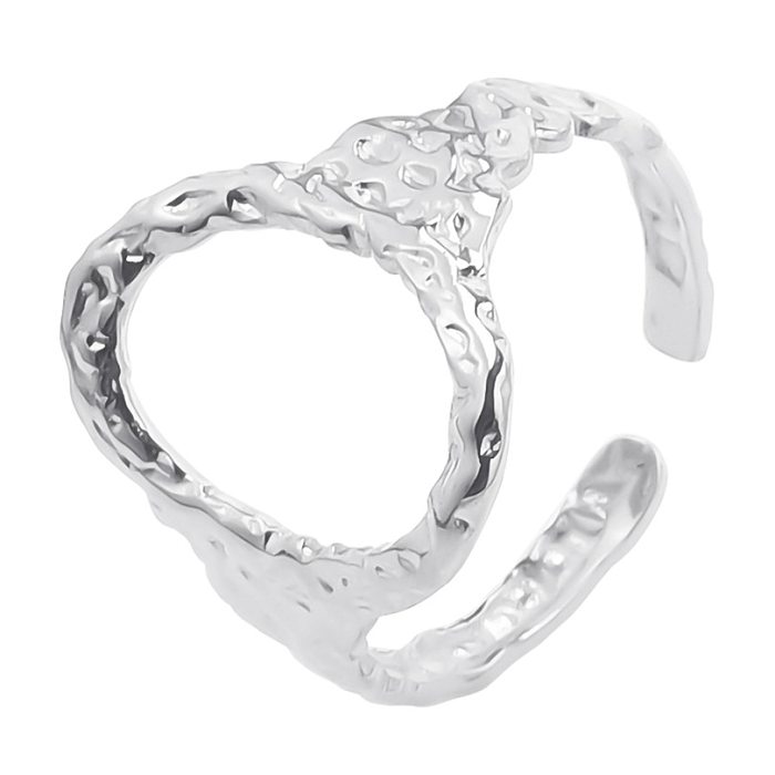 Wholesale 1 Piece Vacation Oval Titanium Steel Open Ring