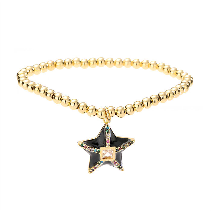 Commute Star Copper Beaded Bracelets