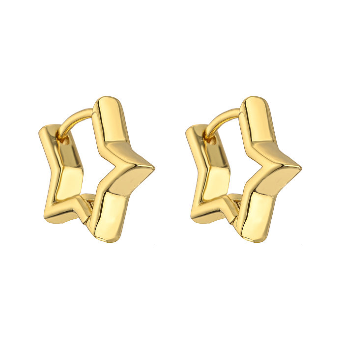 Fashion Twist Copper Plating Earrings 1 Pair
