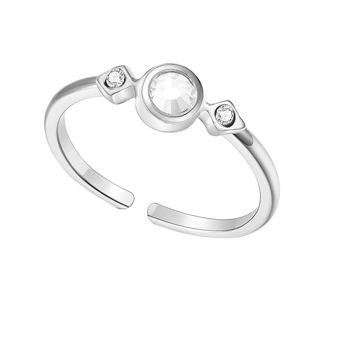 Fashion Zircon-studded Titanium Steel Ring Zircon Ring Jewelry