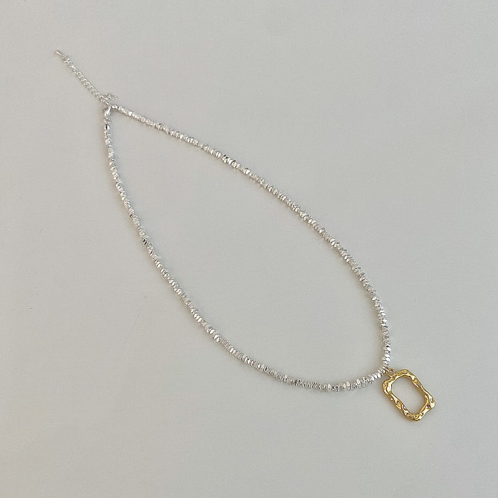Streetwear Geometric Copper Pendant Necklace