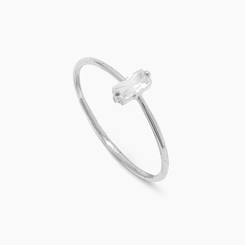 Fashion Geometric Copper Inlay Zircon Rings 1 Piece