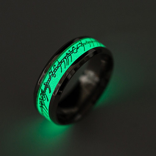 Nuevo Señor De Los Anillos Transfronterizo Anillo Fluorescente Brillante Texto De Letra De Concierto