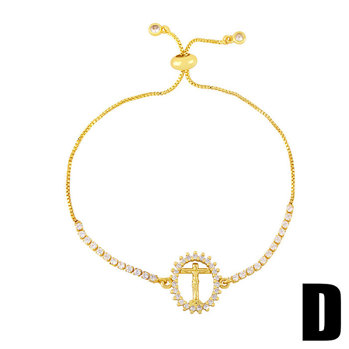 Niche Design Simple Cross Tree Of Life Zircon Bracelet European And American Jewelry
