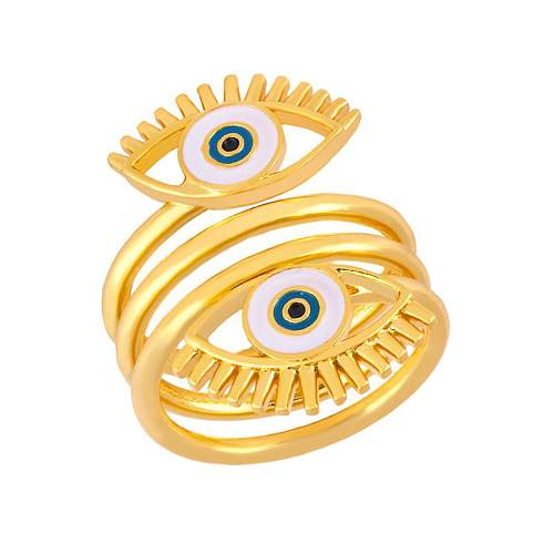 Eye Opening Drip Ring Three-ring Female Hip Hop Ring