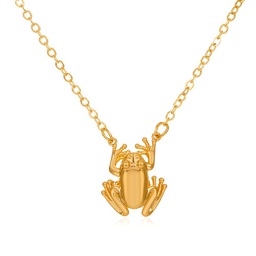 Neue Frosch-Anhänger-Halsketten-kreative Art- und Weisenette Halskette