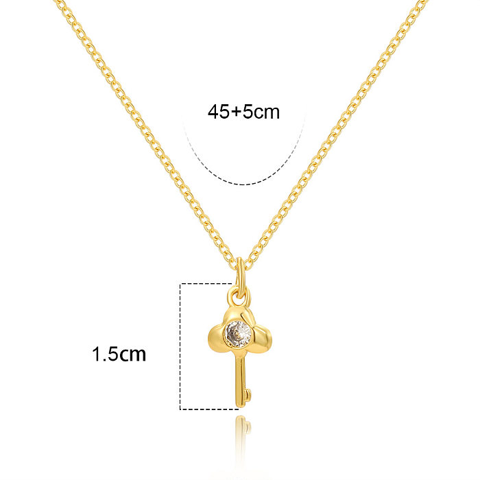Einfache Art-Kreuz-Stern-Wassertropfen-Kupfer-Emaille-Inlay-künstliche Edelstein-Anhänger-Halskette