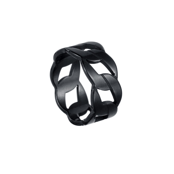 Fashion Circle Stainless Steel Rings Hollow Out Stainless Steel Rings