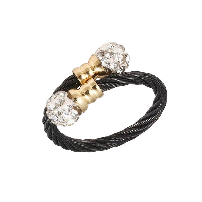 Streetwear estrela incrustação de aço inoxidável pedras preciosas artificiais anéis pulseiras brincos