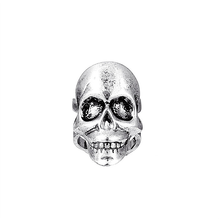 1 Piece 1 Pair Retro Funny Streetwear Heart Shape Skull Plating Arylic Copper 18K Gold Plated Gold Plated Silver Plated Drop Earrings Ear Clips Ear Studs