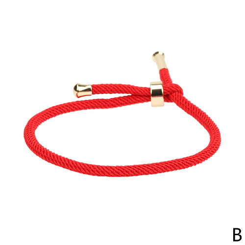 New Simple Rope Couple Opened Adjustable Buckle Copper Bracelet Jewelry Wholesale