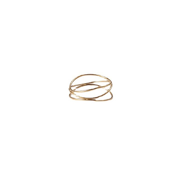 Simple Style Geometric Titanium Steel Rings 1 Piece