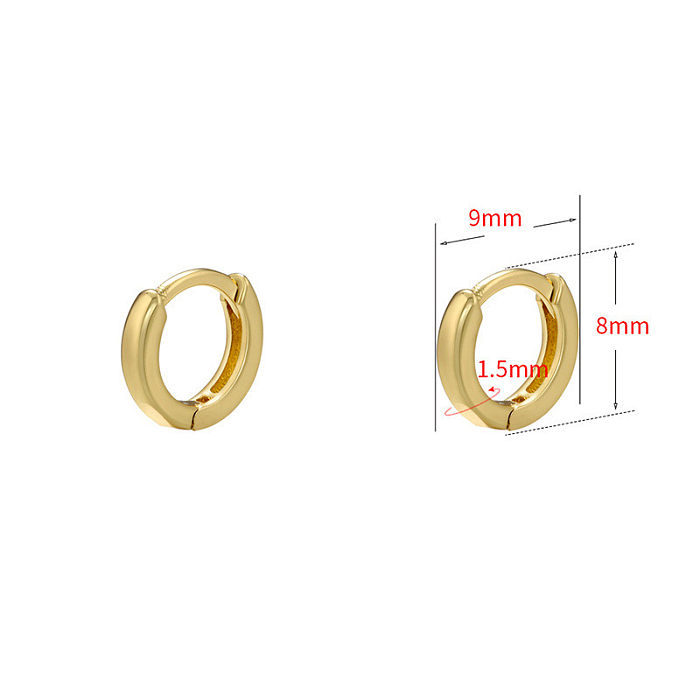 Simple Style Geometric Metal Plating Earrings