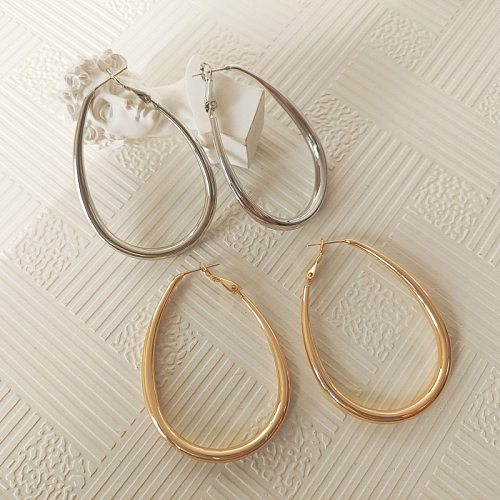 1 Pair Retro Geometric Copper Plating Earrings