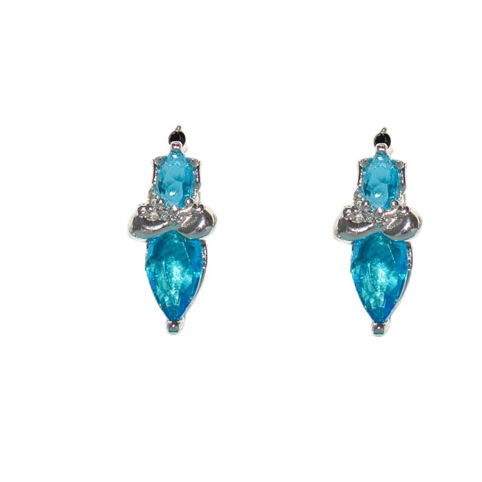 1 Pair Cute Modern Style Cartoon Character Inlay Copper Zircon Ear Studs