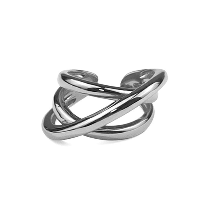 Offene Ringe aus geometrischem Kupfer für Damen, Streetwear