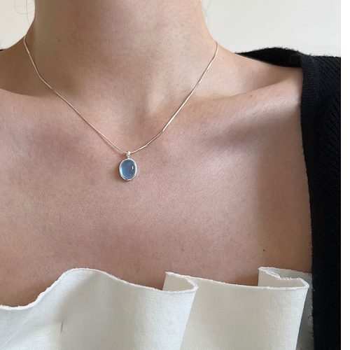 Classic Style Water Droplets Copper Plating Necklace