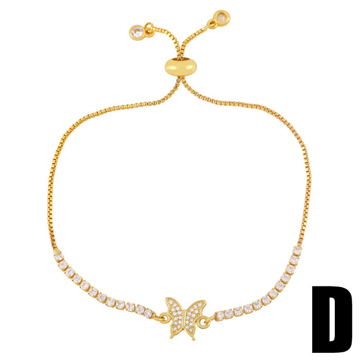 Simple Zircon Devil's Eyes Portrait Butterfly Bracelet Wholesale Jewelry jewelry