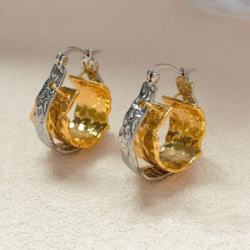 1 Pair Simple Style Irregular Plating Copper Earrings