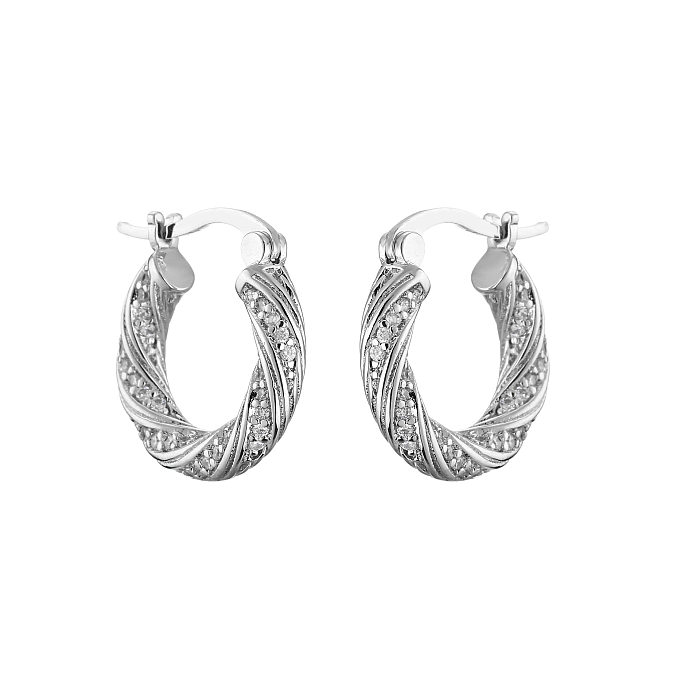 Jewelry Geometric Earrings Micro-inlaid Zircon Fashion Earrings Jewelry