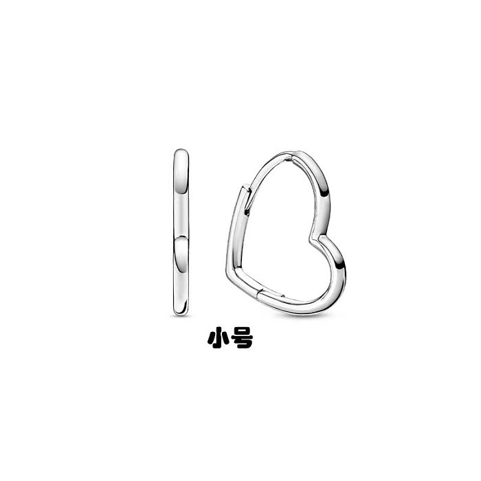 1 Paar Damen-Herzform, Krone, Kupferbeschichtung, Inlay, künstliche Edelsteine, Ohrringe, Ohrstecker