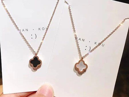 Casual Simple Style Four Leaf Clover Titanium Steel Plating Gold Plated Bracelets Earrings Necklace