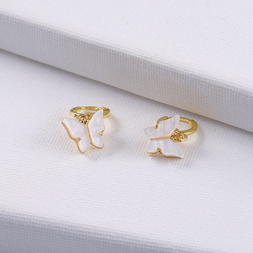 1 Pair Simple Style Butterfly Copper Plating Drop Earrings