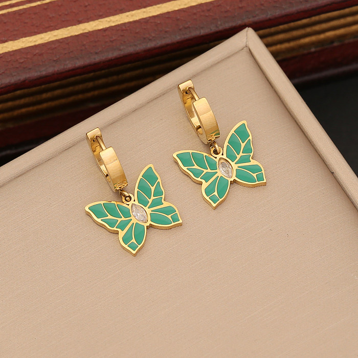 Großhandel mit eleganten Schmetterlings-Armbändern, Ohrringen und Halsketten aus Edelstahl