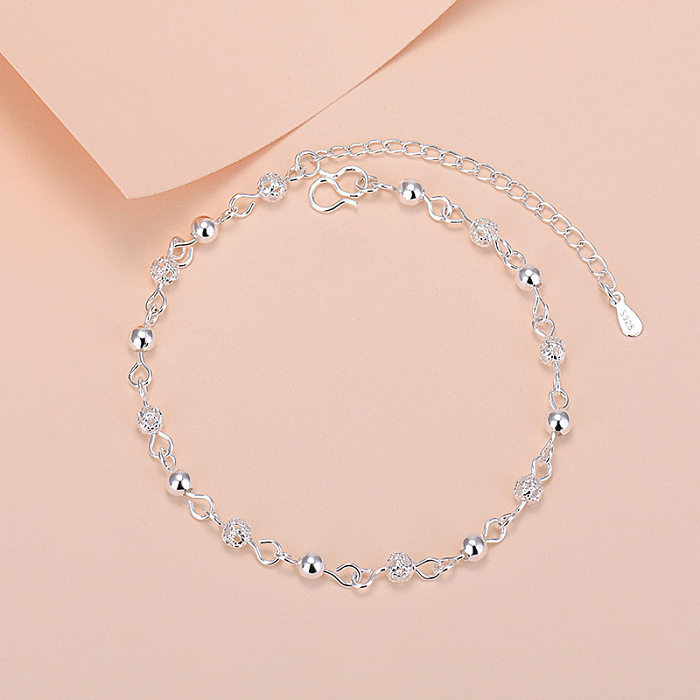 Simple Style Geometric Heart Shape Copper Plating Bracelets 1 Piece