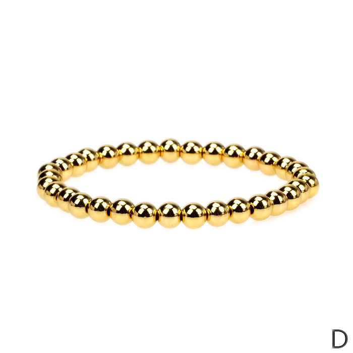 Bracelet en cuivre plaqué or pour femme, lettre incrustée de diamants, empilable, accessoires