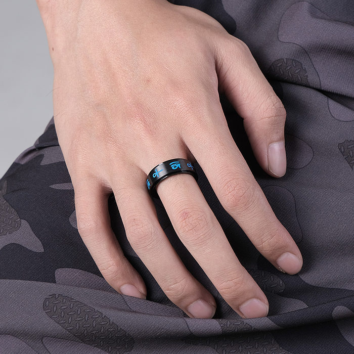 Fashion Symbol Stainless Steel Rings Polishing Stainless Steel Rings