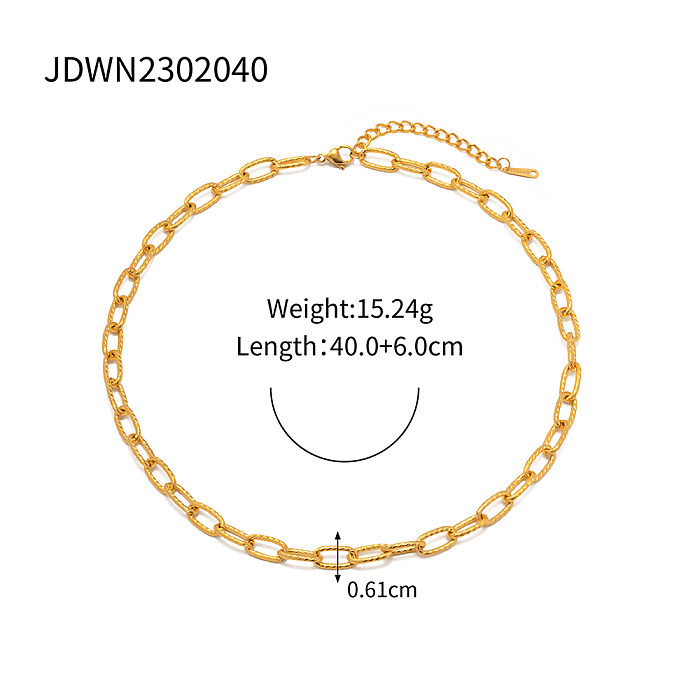INS Style Retro The Answer Stainless Steel Plating 18K Gold Plated Bracelets Necklace
