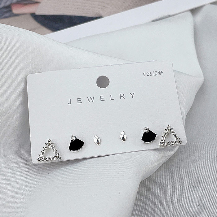 Wholesale Jewelry Leaf Snowflake Stainless Steel Stud Earrings Set jewelry