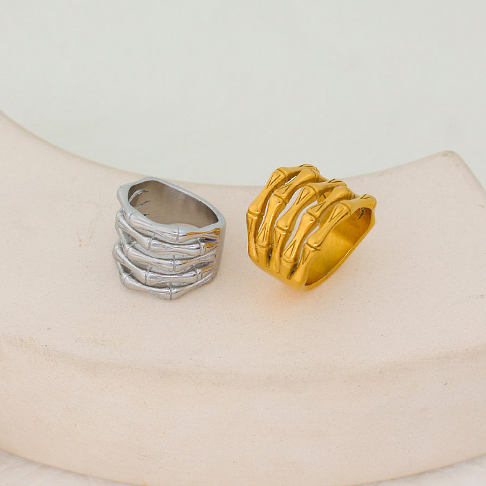 حلقات طلاء فولاذية من التيتانيوم بتصميم هندسي عتيق